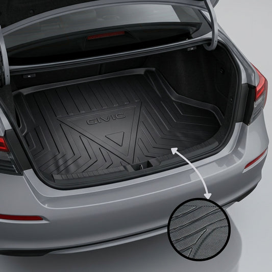 Honda Civic RS 2022-2026 TPE Trunk Mat – Diggi Tray Boot Liner, Custom Fit Waterproof | Haseen