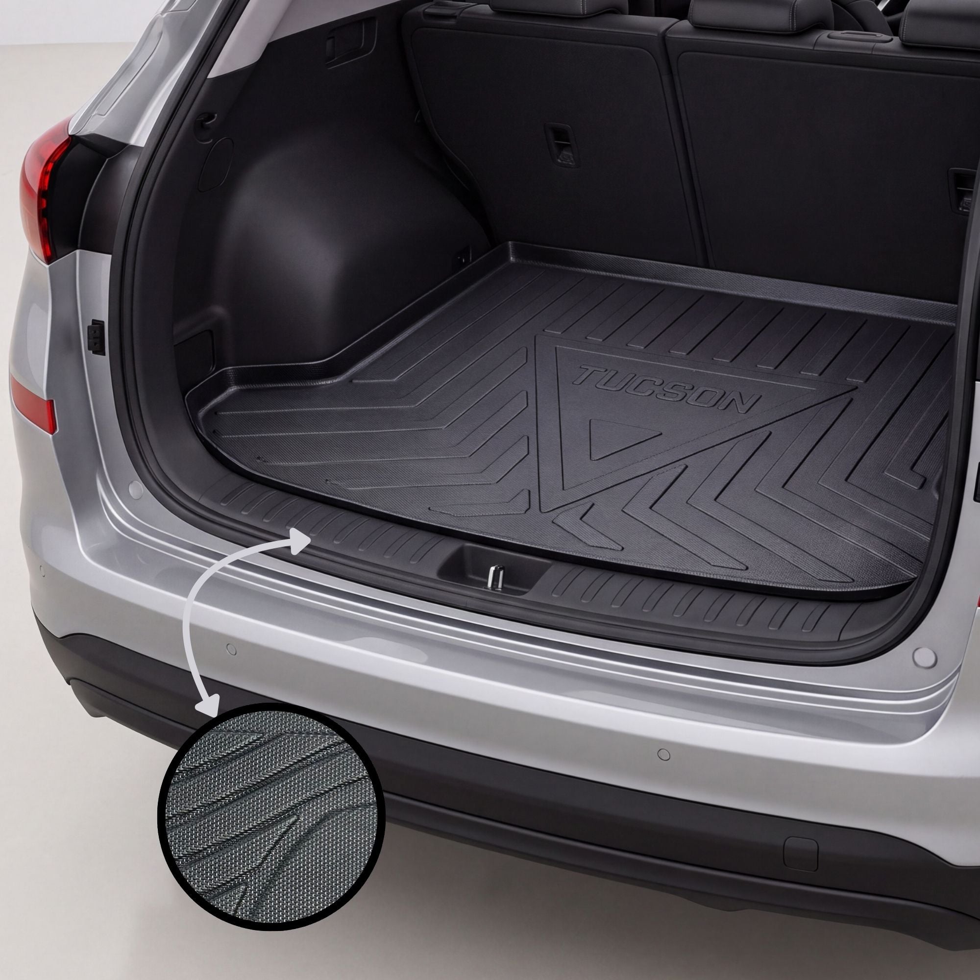 Hyundai Tucson 2019-2024 TPE Trunk Mat – Diggi Tray Boot Liner, Custom Fit Waterproof | Haseen