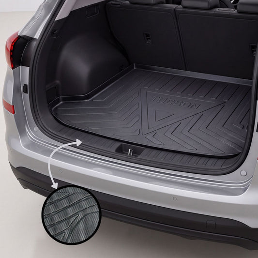 Hyundai Tucson 2019-2024 TPE Trunk Mat – Diggi Tray Boot Liner, Custom Fit Waterproof | Haseen