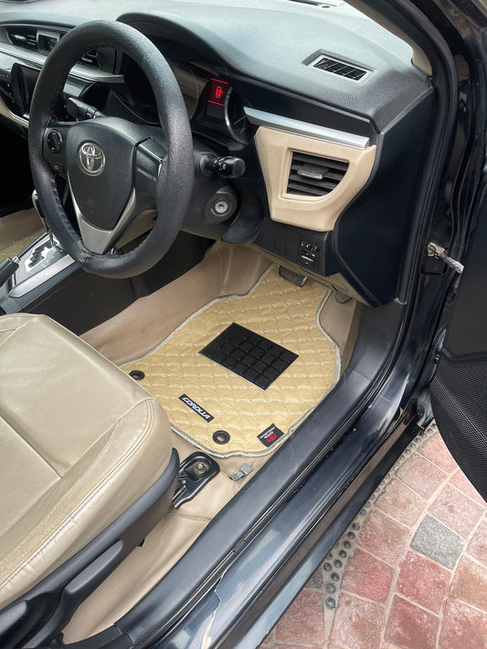 Toyota Corolla 2014-2024 7D luxury leather-look car floor mat