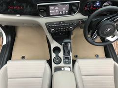 Universal Honeycomb PVC Diamond Car Floor Mat (Cut-to-Fit Roll) – Beige, Waterproof Anti-Slip | Haseen