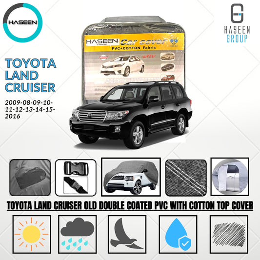 TOYOTA LAND CRUISER 2008-2013 DOUBLE COAT PVC WITH COTTON CAR COVER