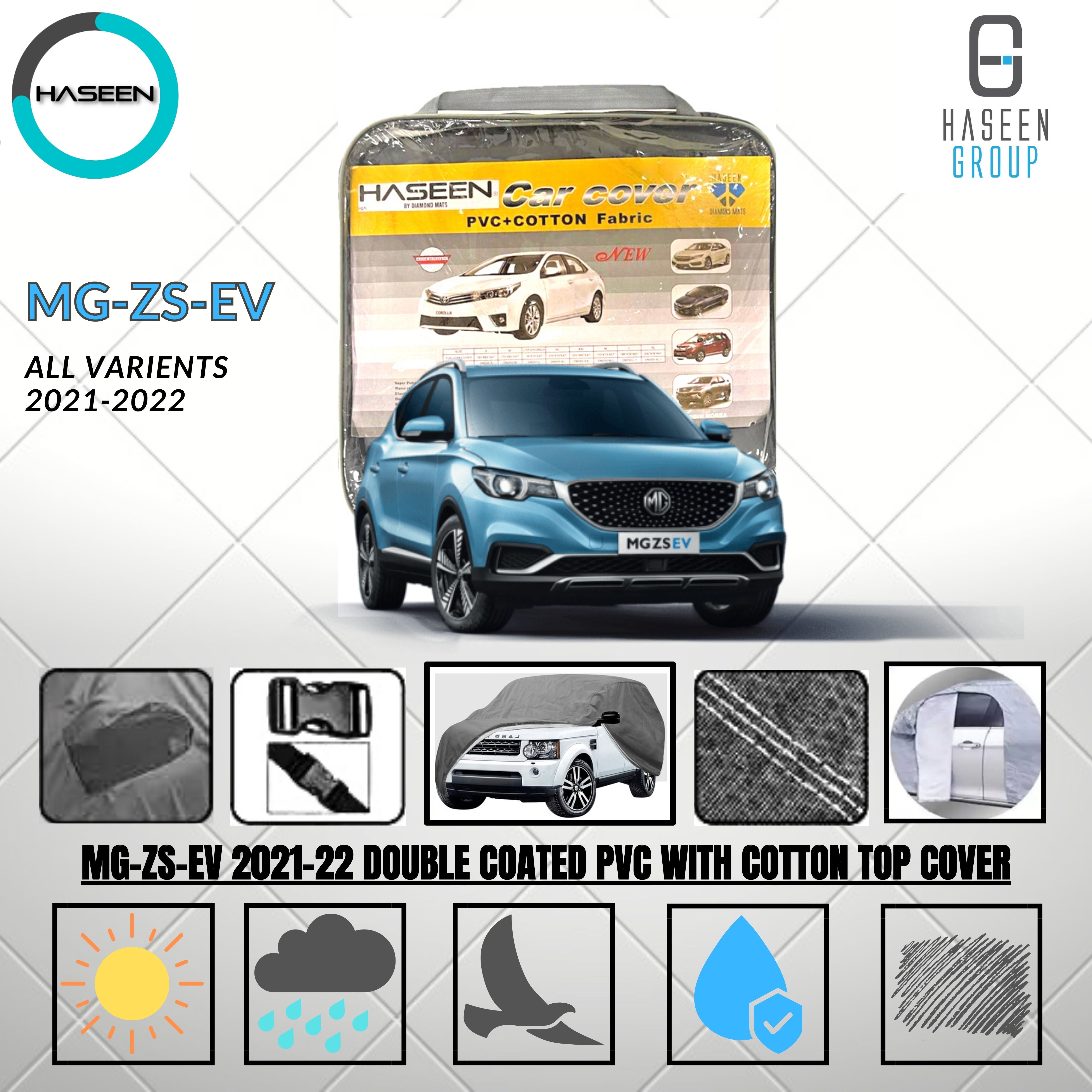 Haseen Spark MG ZS EV car top cover, waterproof