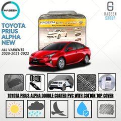 Haseen Spark Toyota Prius Alpha car top cover, grey PVC