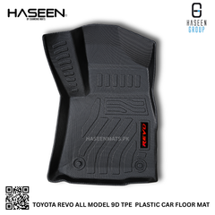 TOYOTA REVO LUXURY STYLE 9D TPE PLASTIC HEAVY DUTY CAR FLOOR MAT