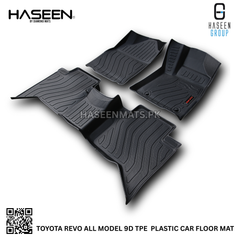 TOYOTA REVO LUXURY STYLE 9D TPE PLASTIC HEAVY DUTY CAR FLOOR MAT