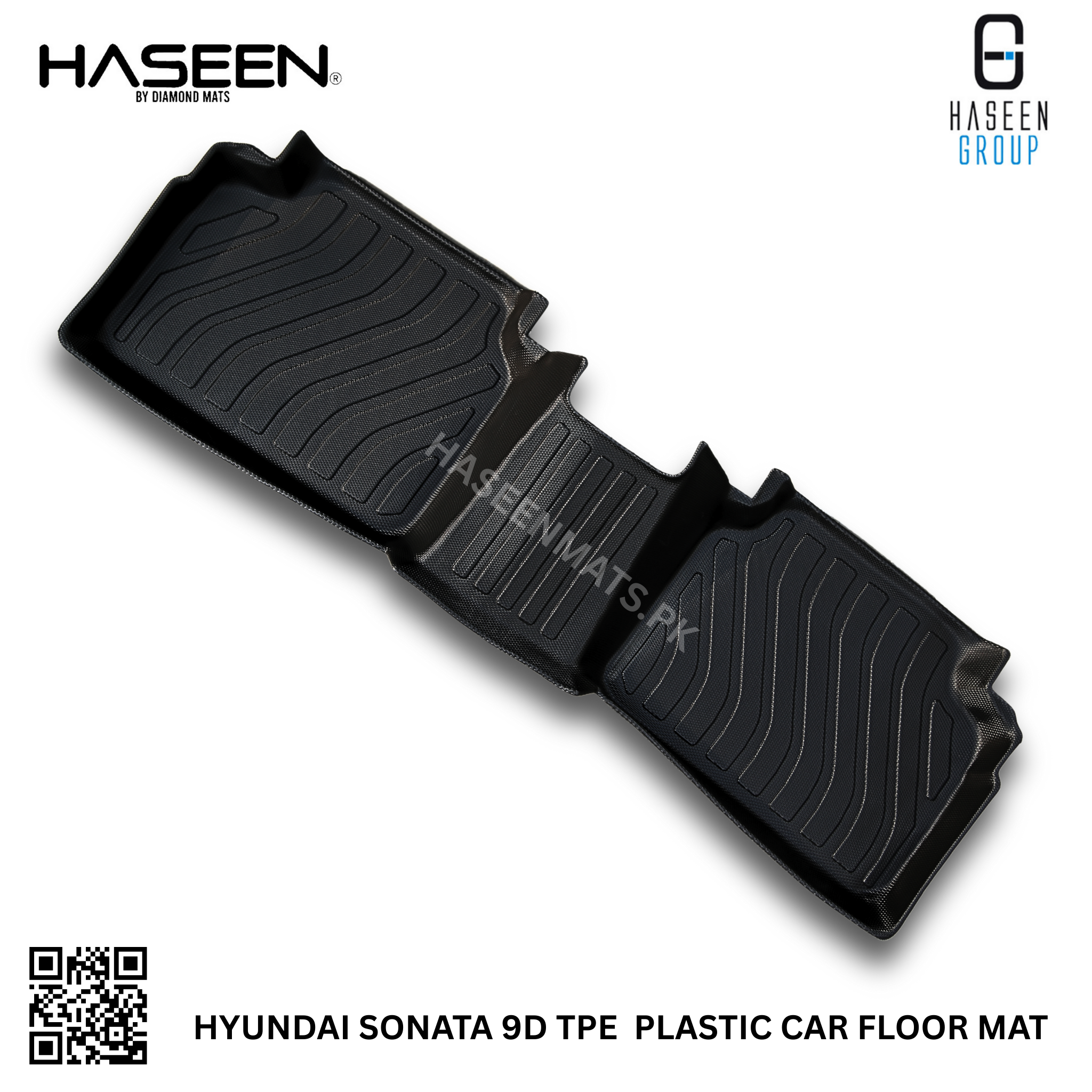 Haseen Hyundai Sonata 9D TPE mat heavy duty, easy clean