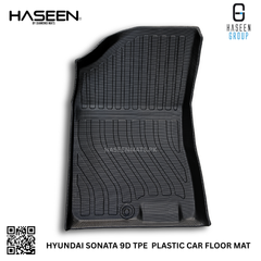 Haseen Hyundai Sonata 9D TPE mat raised edges, spill containment