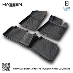 Haseen Hyundai Sonata 9D TPE mats full set, waterproof