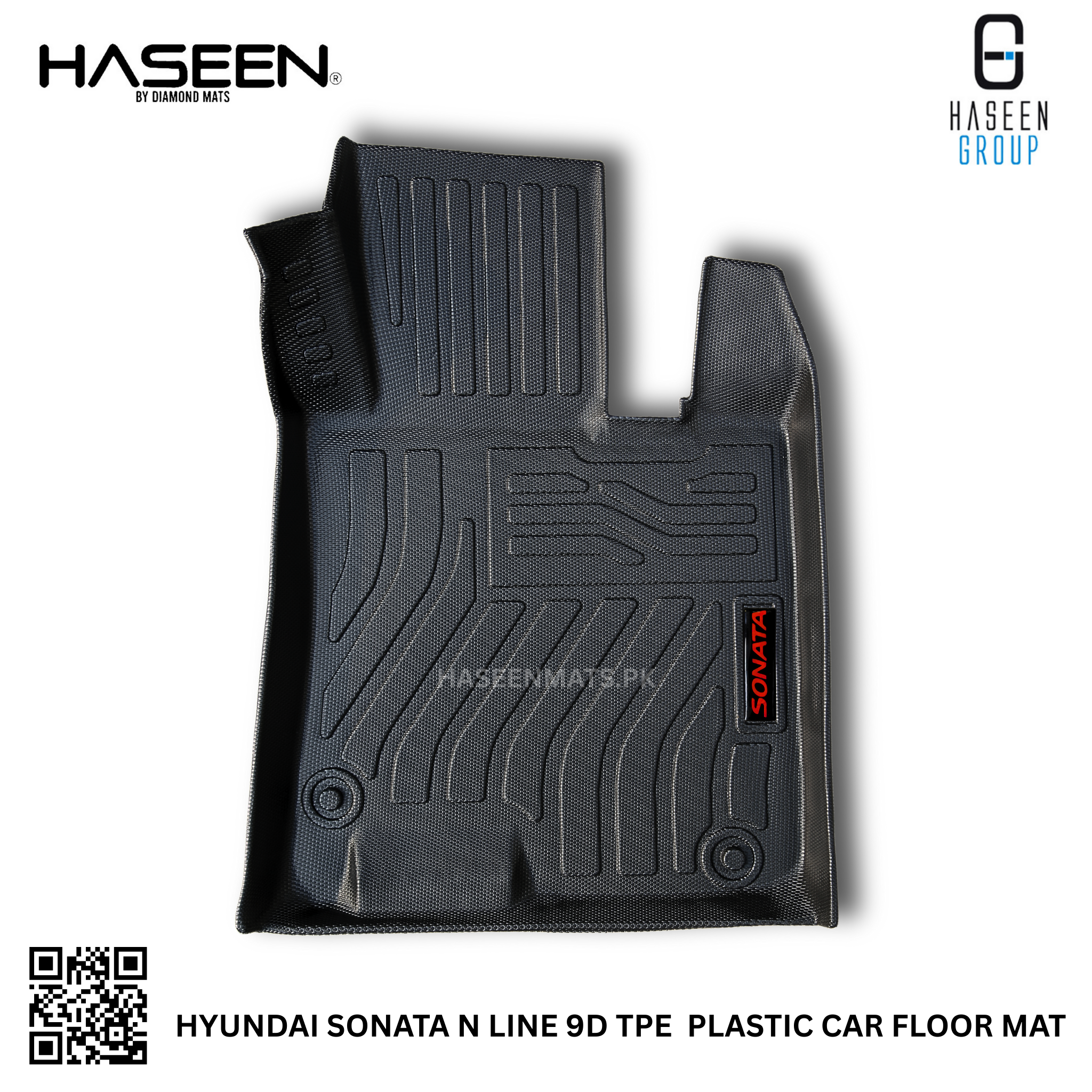 Haseen Hyundai Sonata N Line 9D TPE mat heavy duty, easy clean