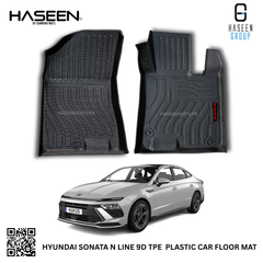 Haseen Hyundai Sonata N Line 9D TPE floor liner 2025