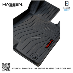 Haseen Hyundai Sonata N Line 9D TPE mat high-wall, anti-skid