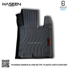 Haseen Hyundai Sonata N Line 9D TPE mat heavy duty, easy clean