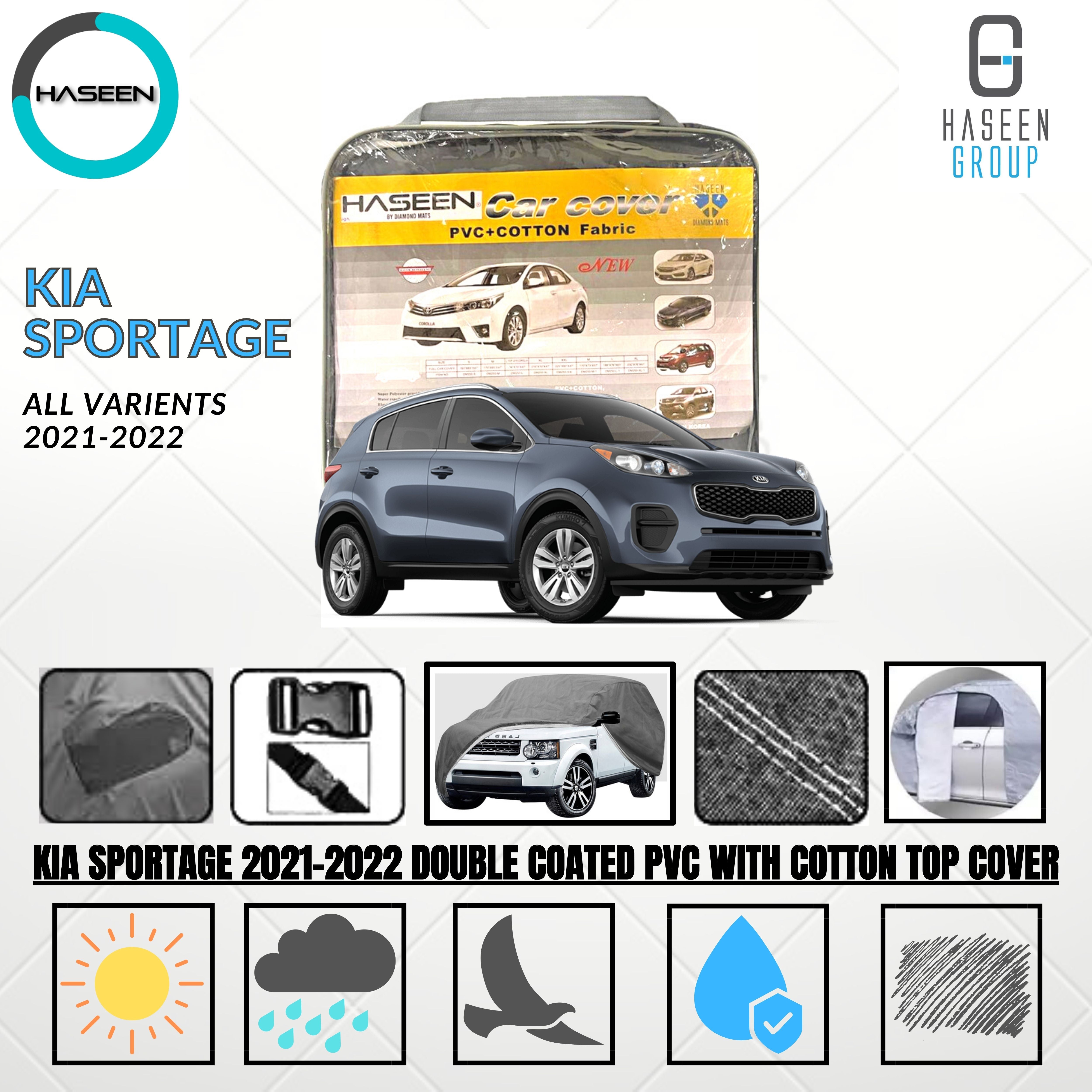 Haseen Spark Kia Sportage car top cover, waterproof