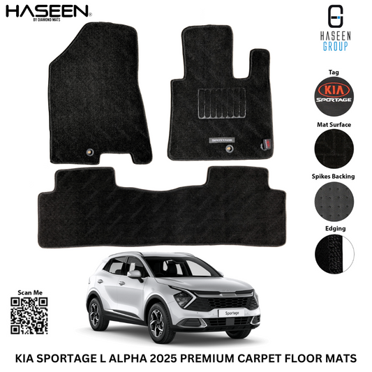 KIA SPORTAGE L ALPHA 2025 PREMIUM CARPET CAR FLOOR MAT