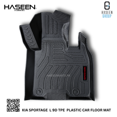 Haseen Kia Sportage L 9D TPE mats full set, waterproof
