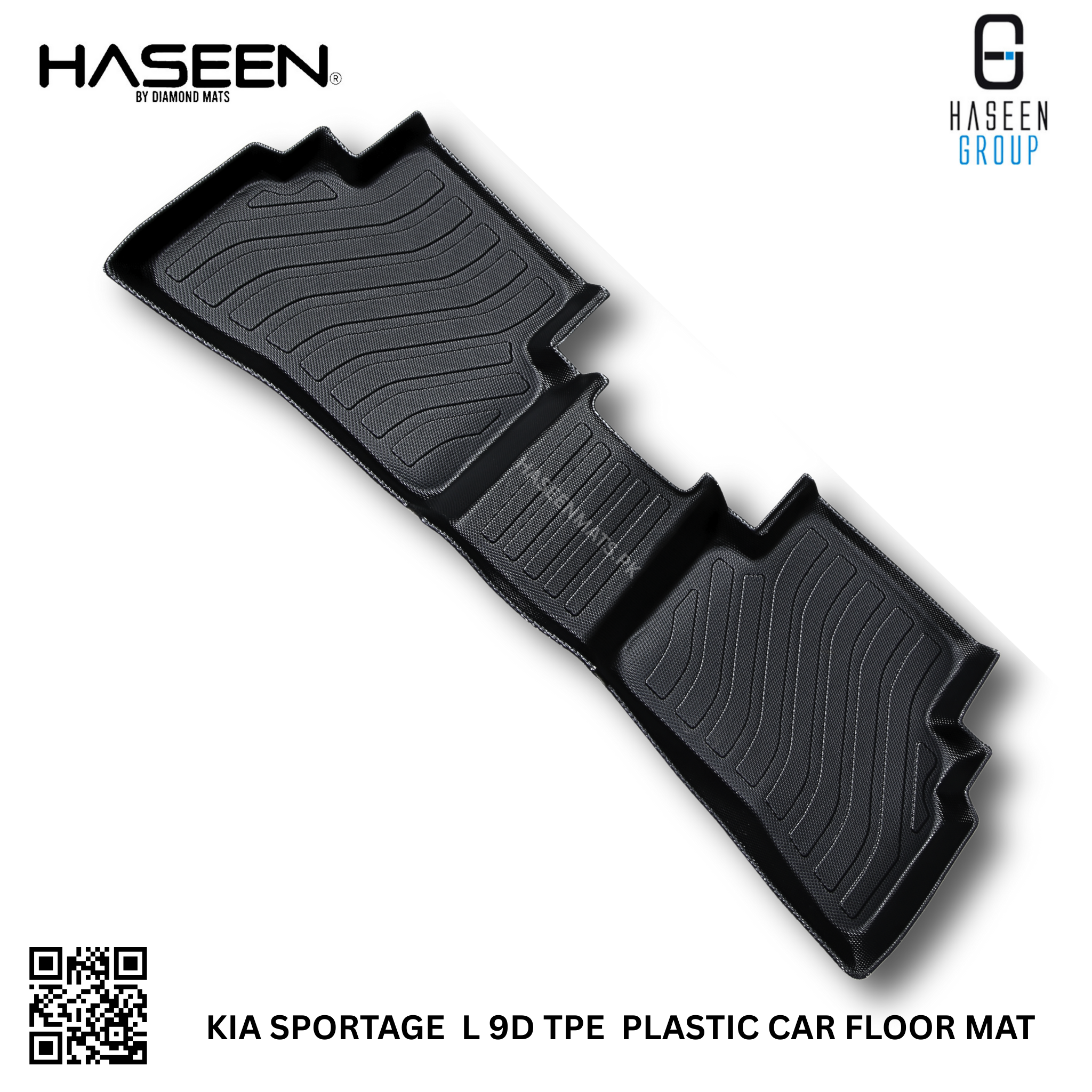 Haseen Kia Sportage L 9D TPE mat heavy duty, easy clean