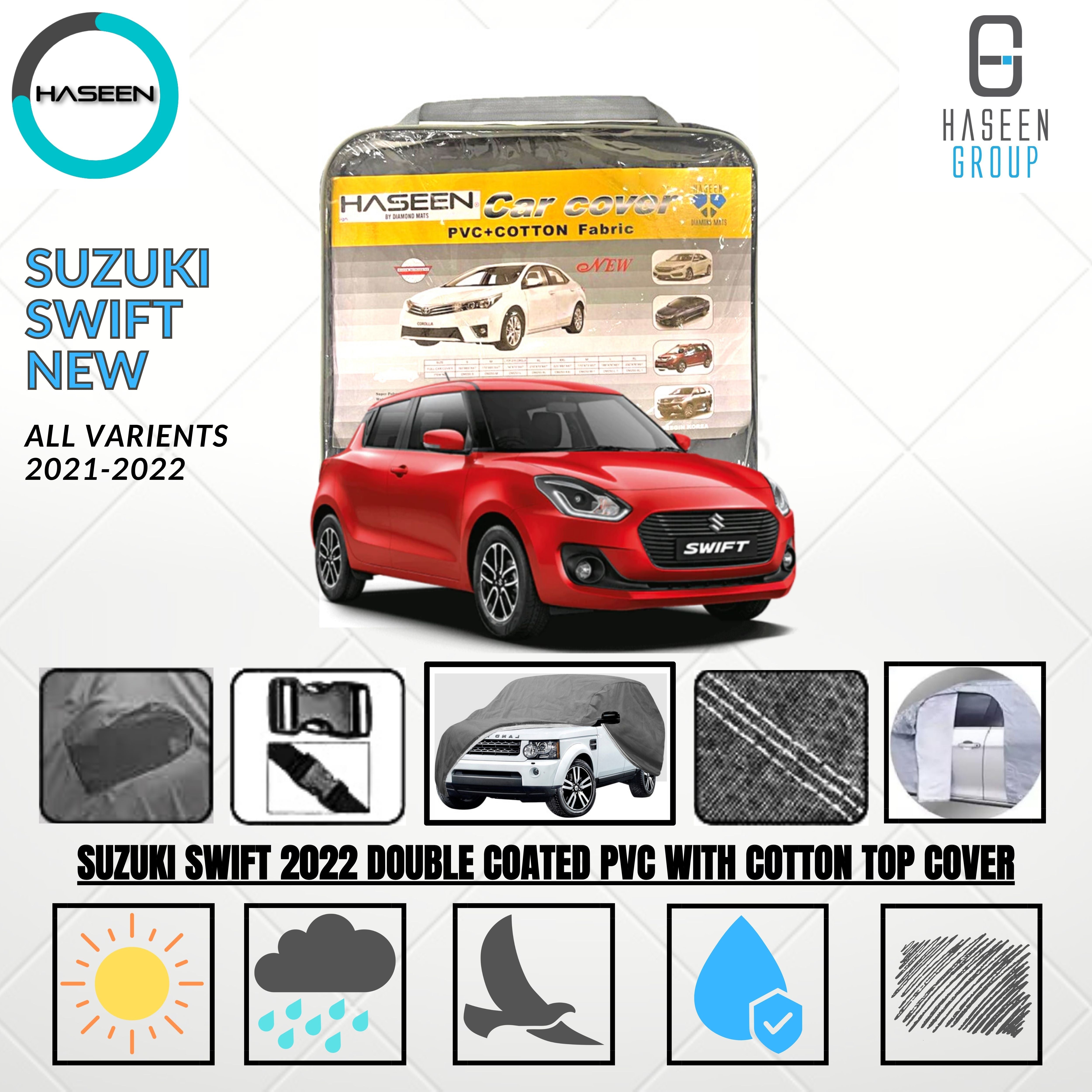 Haseen Spark Suzuki Swift 2022-2024 car top cover, waterproof