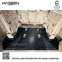 Haseen Toyota Land Cruiser trunk tray full coverage, top view