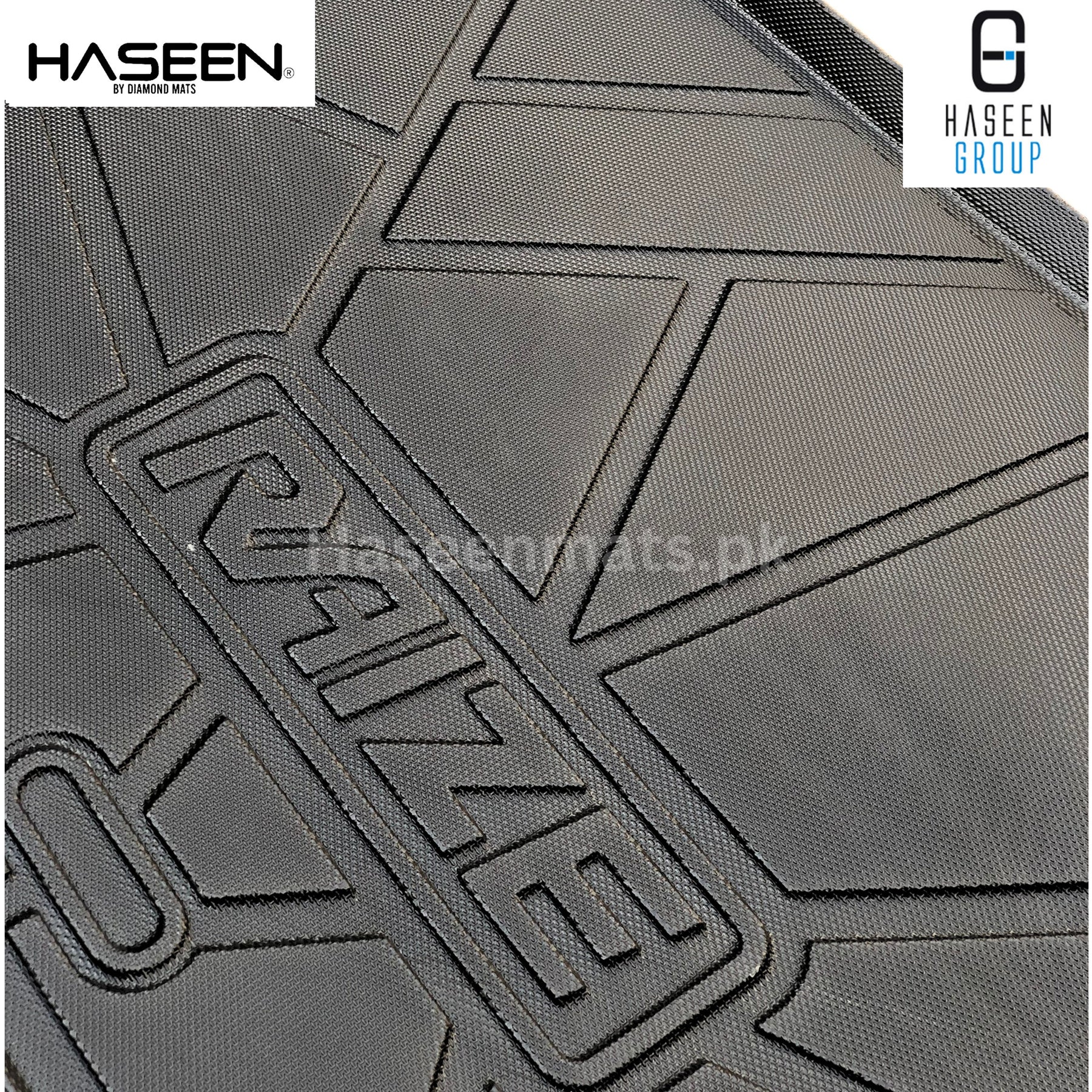 Haseen Toyota Raize boot liner, custom-fit raised edges