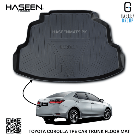 Haseen Toyota Corolla 9D TPE trunk mat boot liner