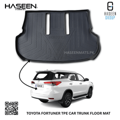 Haseen Toyota Fortuner 9D TPE trunk mat boot liner