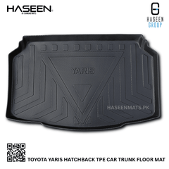 Haseen Toyota Yaris Hatchback trunk mat, waterproof anti-slip
