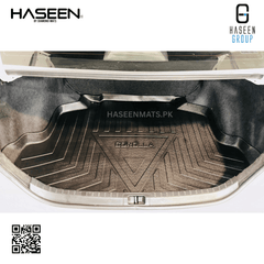 Haseen Toyota Corolla trunk tray full coverage, top view