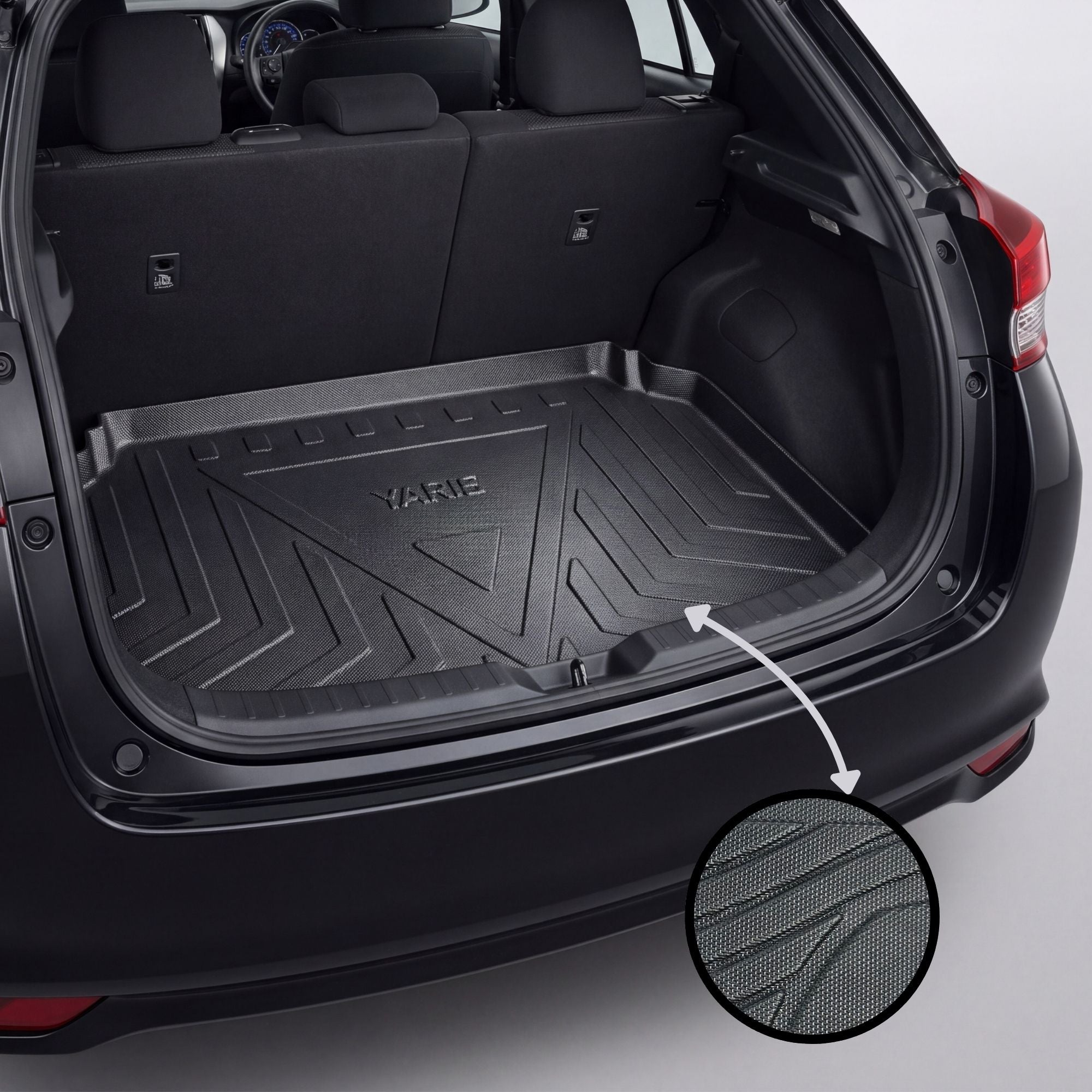 Toyota Yaris Hatchback 2010-2026 TPE Trunk Mat – Diggi Tray Boot Liner, Custom Fit Waterproof | Haseen