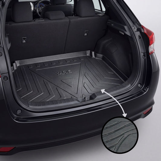 Toyota Hatchback Yaris TPE Trunk Mat – Diggi Tray Boot Liner, Custom Fit Waterproof | Haseen