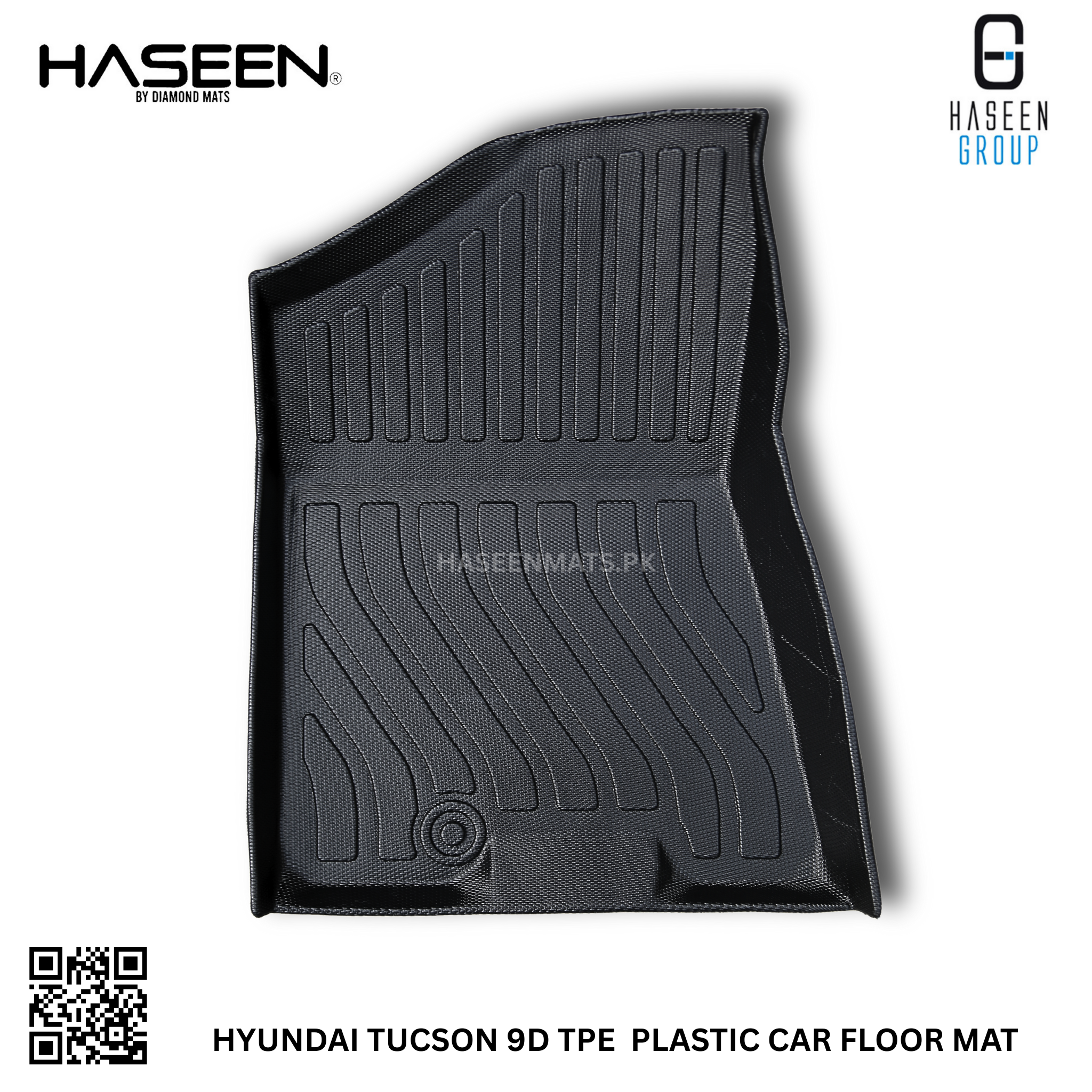 Haseen Hyundai Tucson 9D TPE mat custom fit, GLS Sport