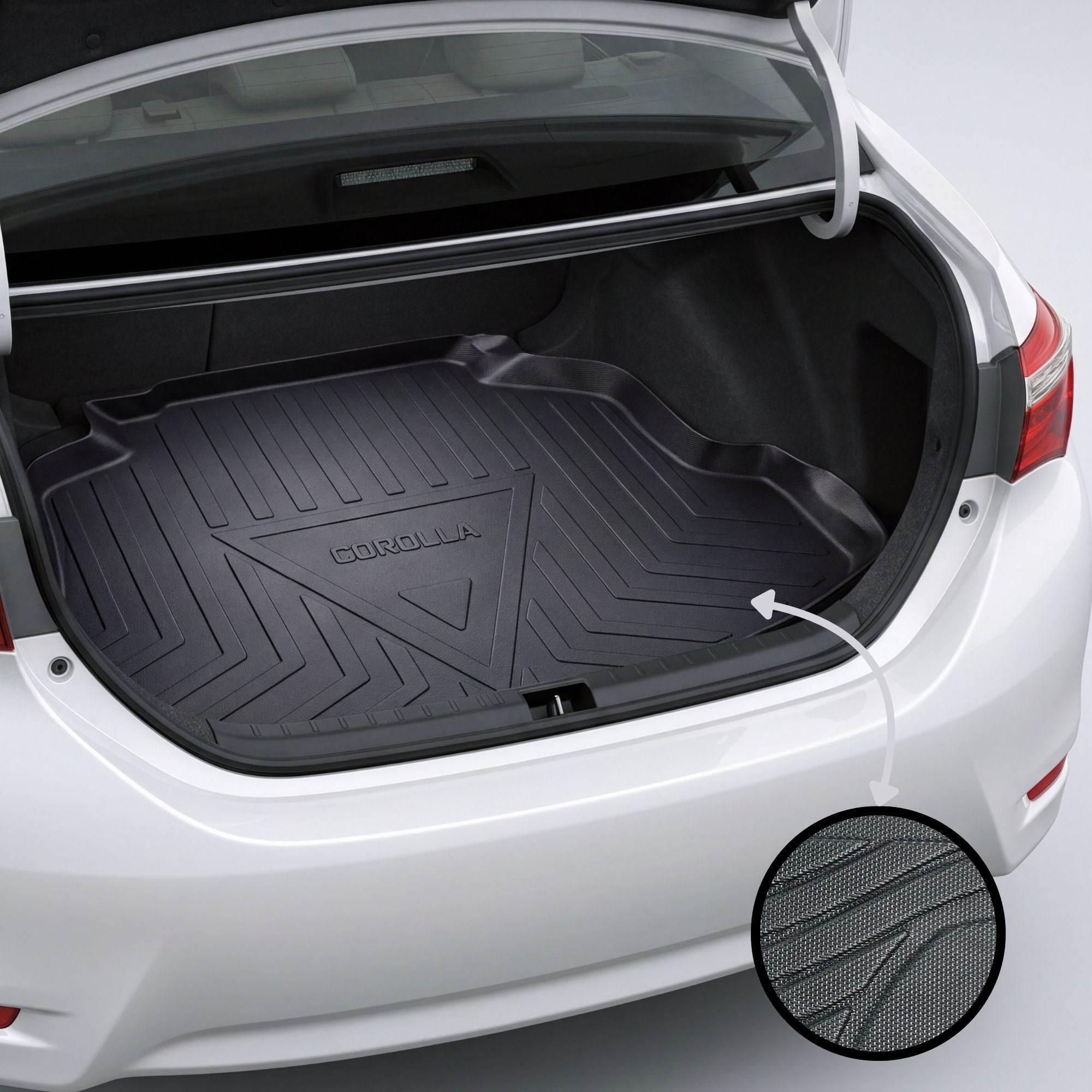 Toyota Corolla 2014-2026 TPE Trunk Mat – Diggi Tray Boot Liner, Custom Fit Waterproof | Haseen