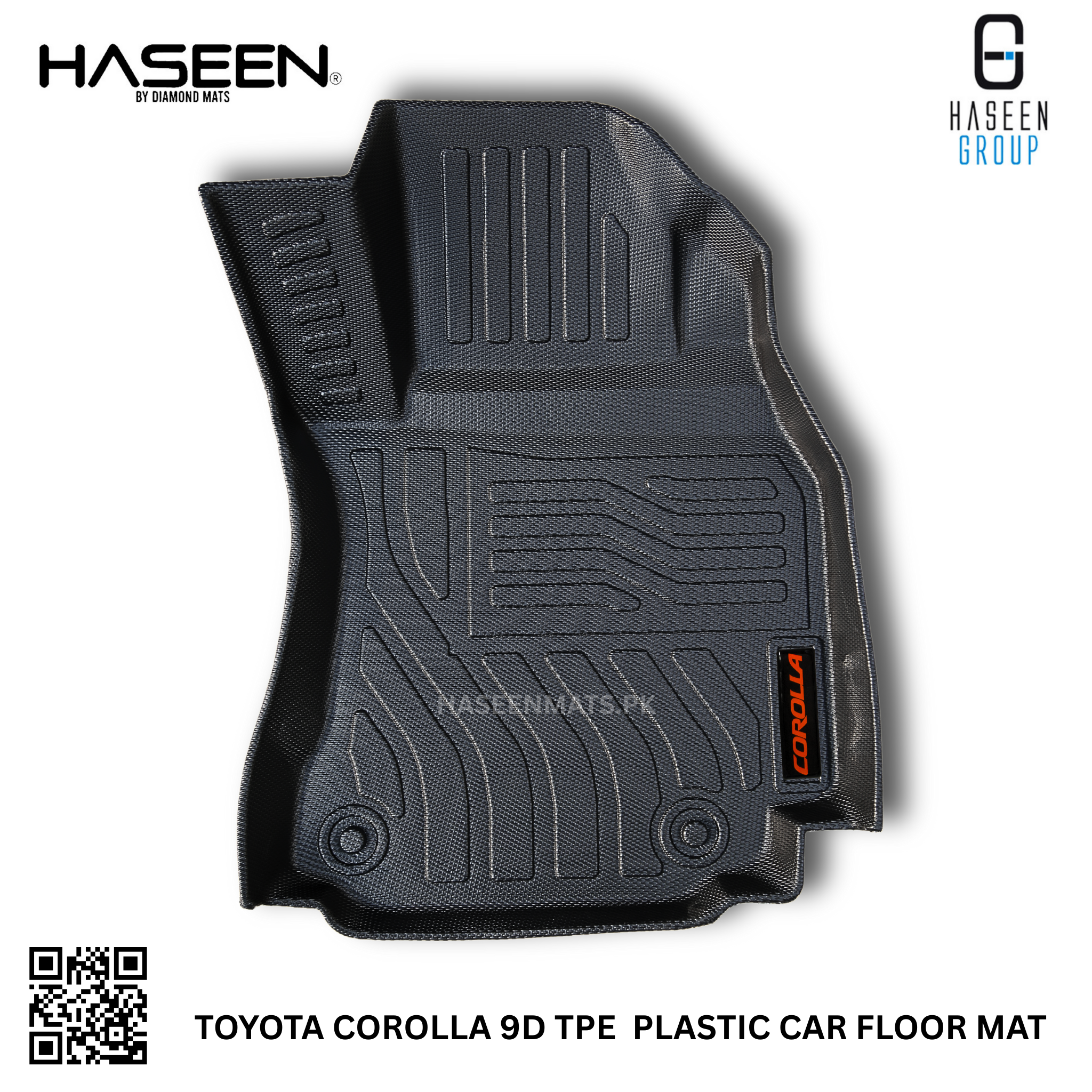 Toyota Corolla waterproof luxury 9D TPE mats – easy to clean and anti-slip