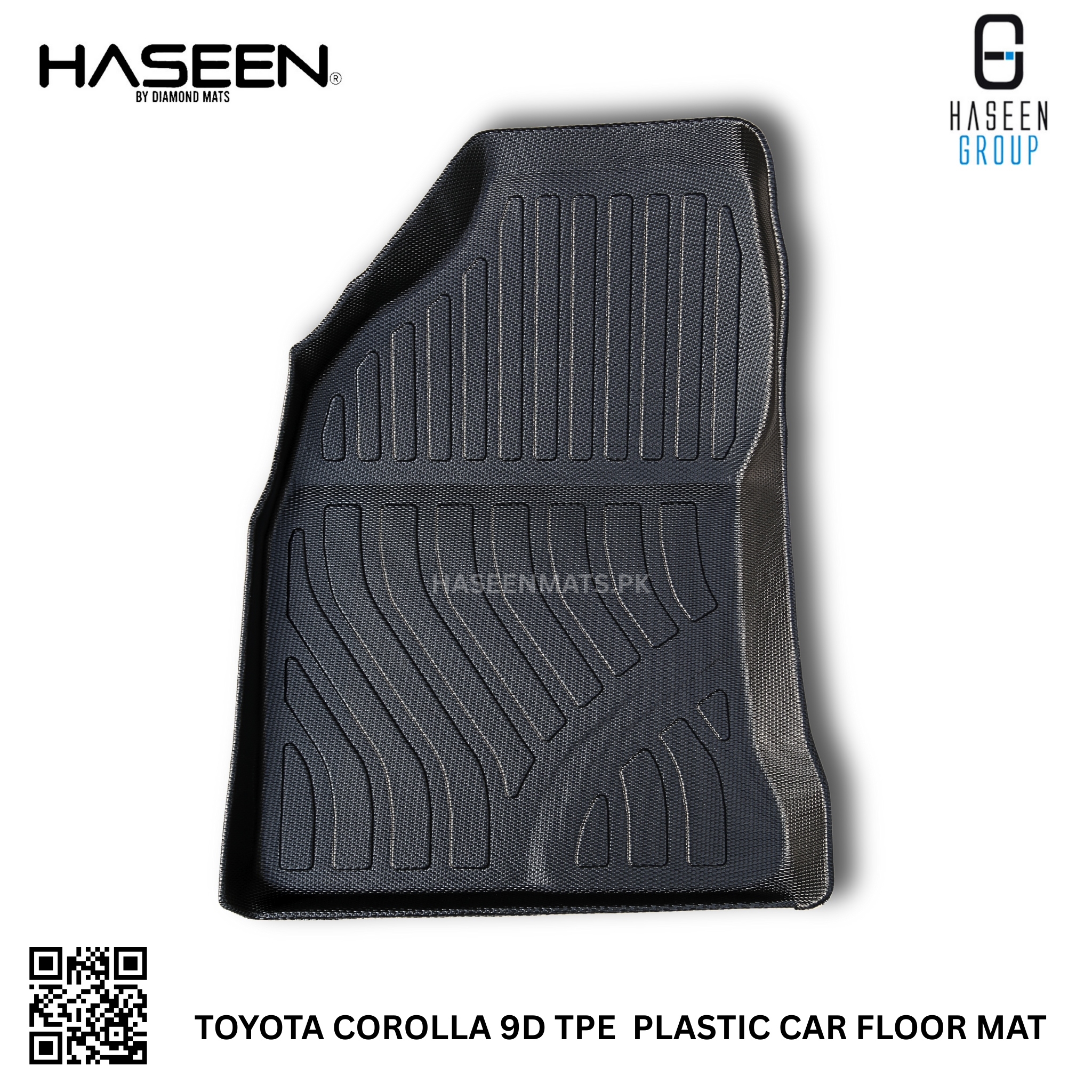 All-weather Toyota Corolla 9D TPE floor mats – custom design for perfect fit