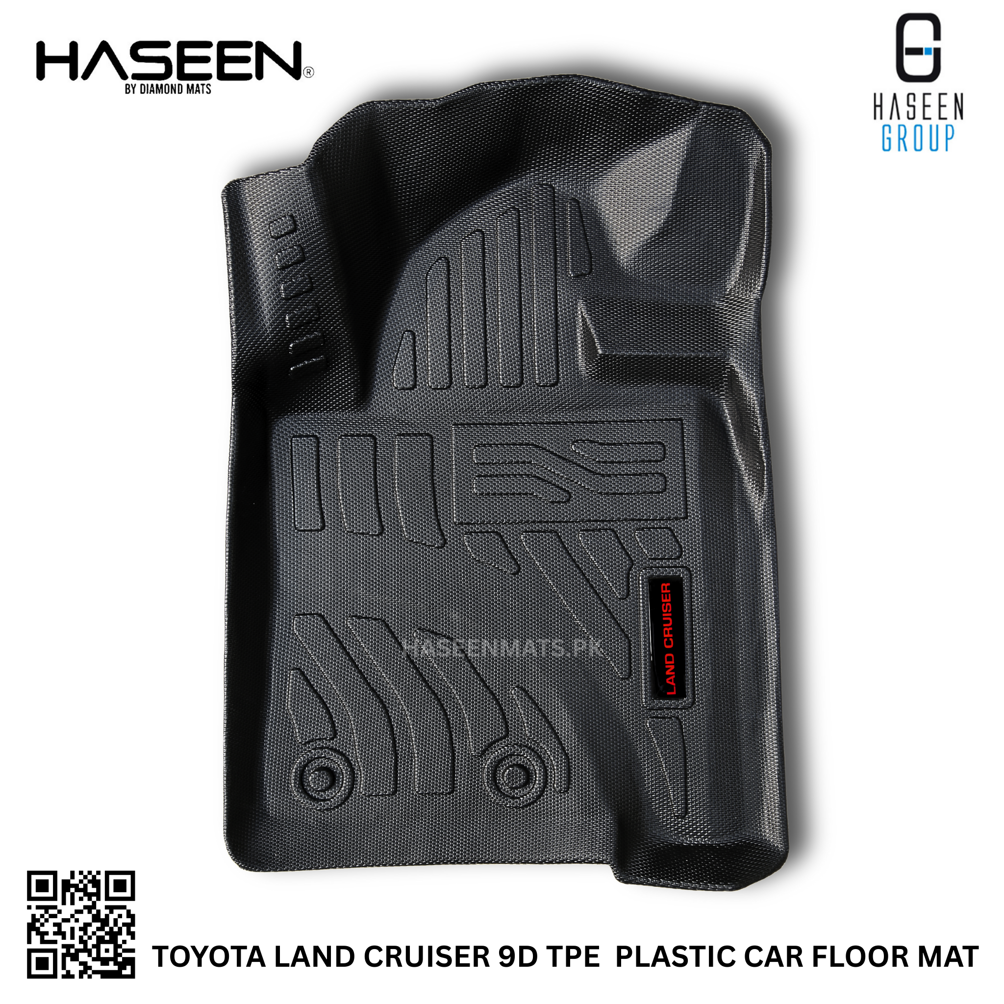 Toyota Land Cruiser FJ200 luxury 9D TPE mats, custom-fit all-weather protection for SUV interiors.