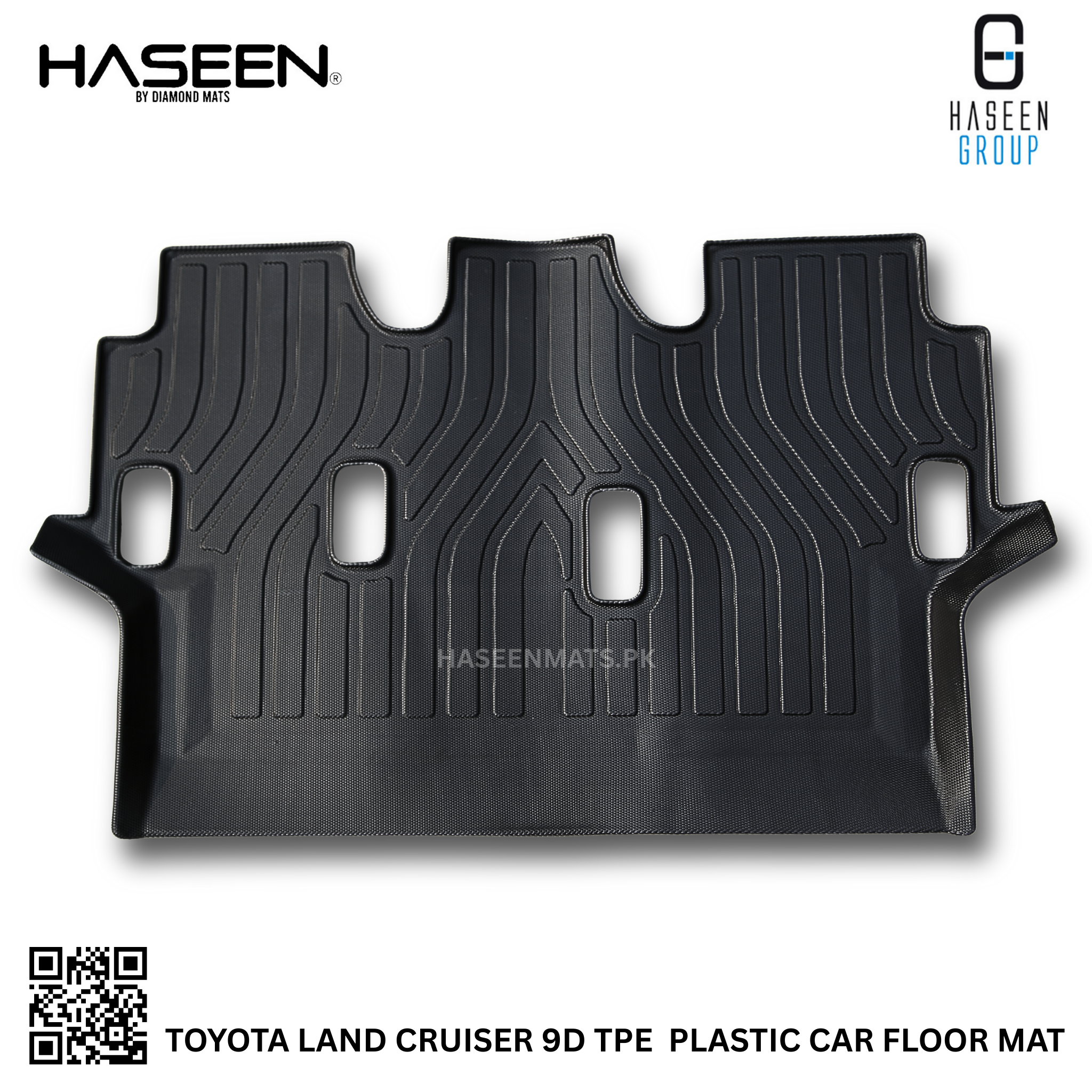 Heavy-duty Toyota Land Cruiser FJ200 waterproof 9D TPE mats, stylish and easy to clean.