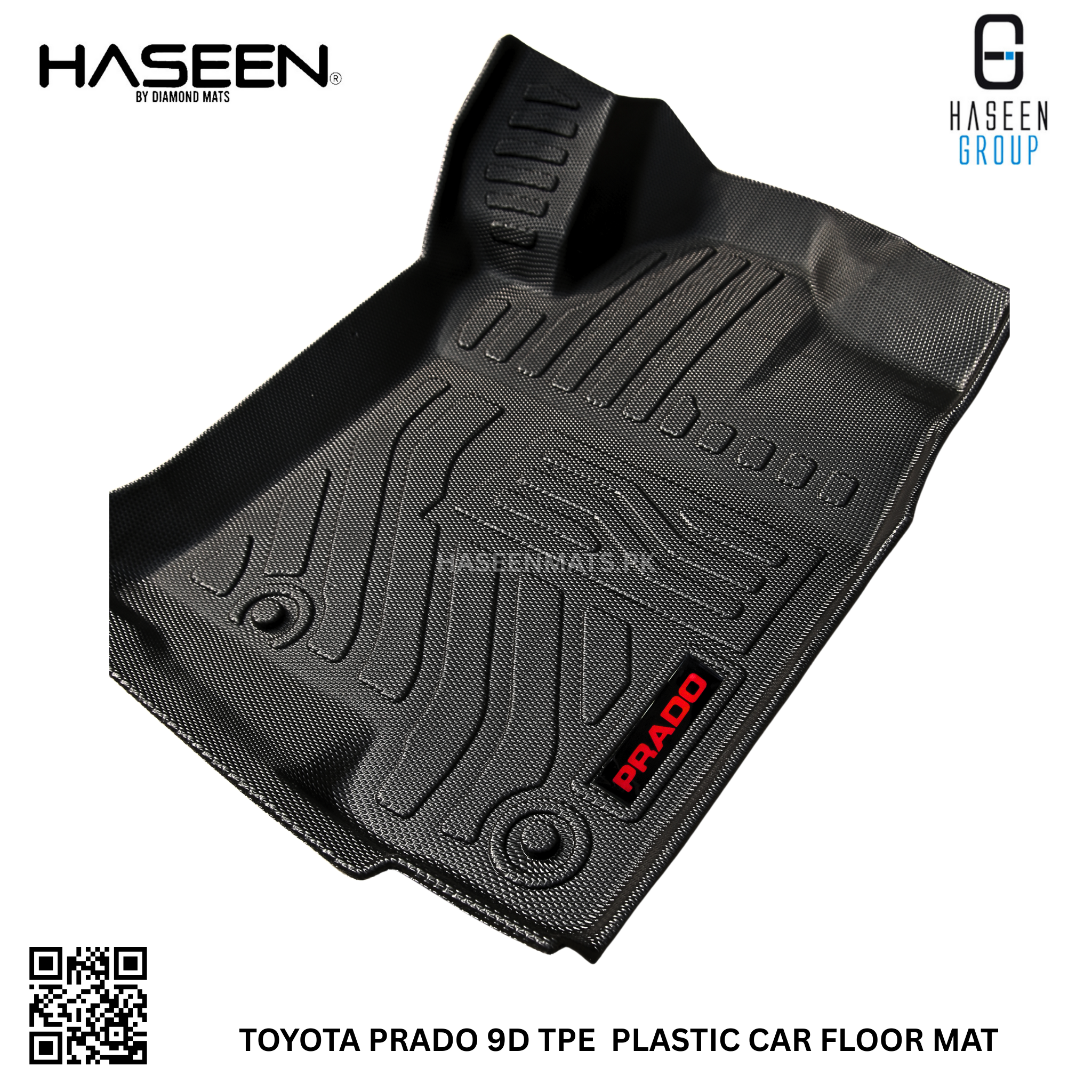 Toyota Prado FJ150 TX, VX, and Kakadu variants 9D TPE mats, perfect fit for every model.