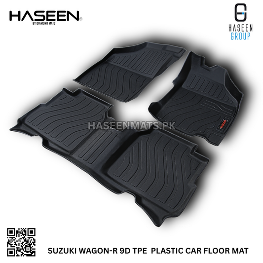 SUZUKI WAGON-R 9D TPE PLASTIC HEAVY DUTY CAR FLOOR MAT