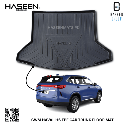 Haseen Haval H6 TPE trunk mat, waterproof boot liner