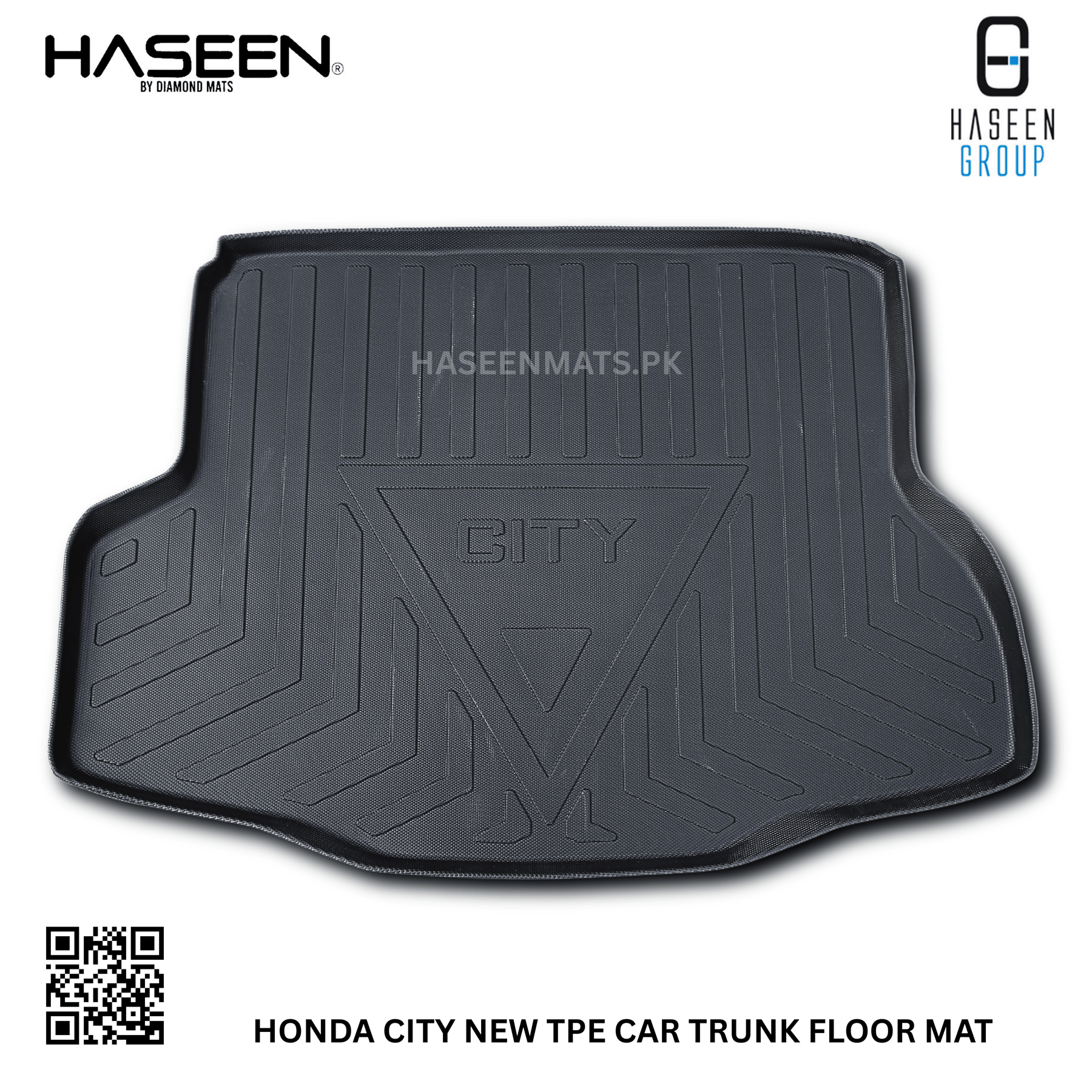 Haseen Honda City trunk tray non-slip, easy to clean