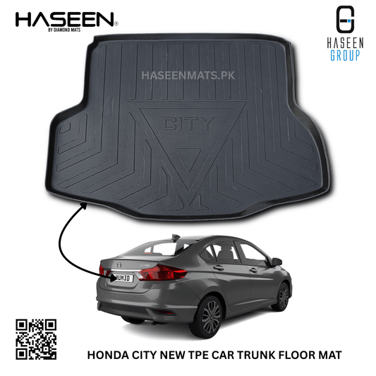 Haseen Honda City 9D TPE trunk tray, diggi mat