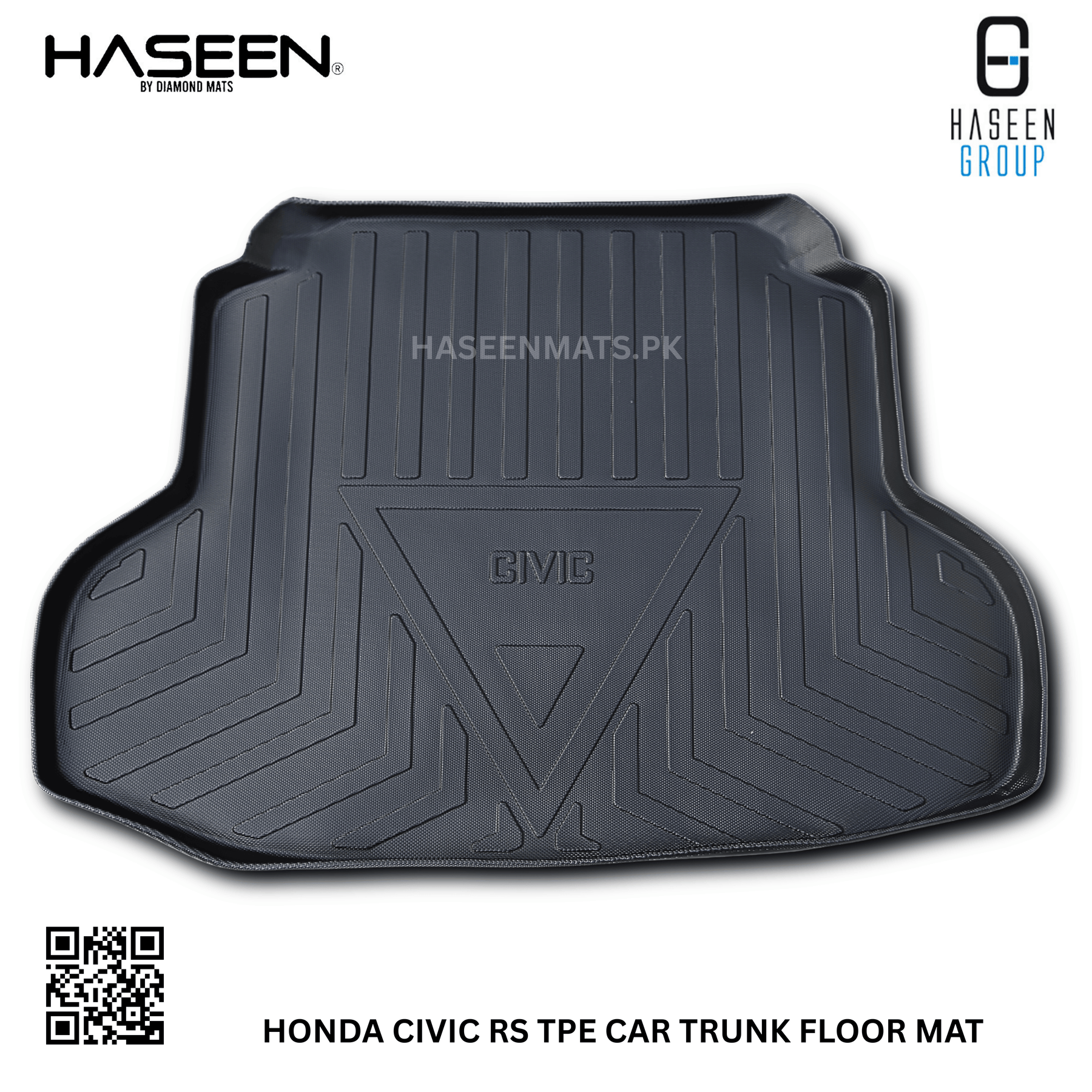 Haseen Honda Civic RS trunk tray non-slip surface