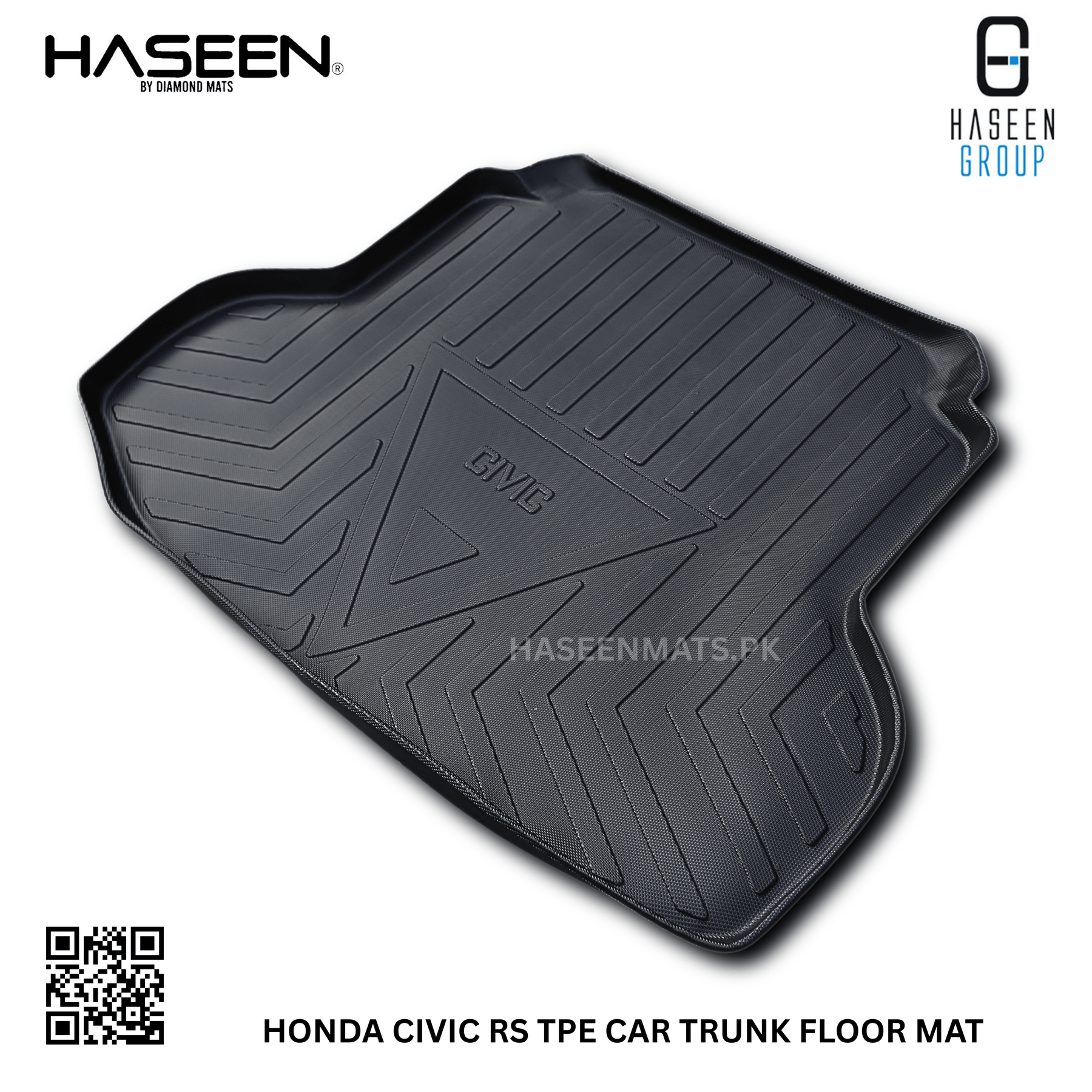Haseen Honda Civic RS trunk tray easy to clean, drop-in