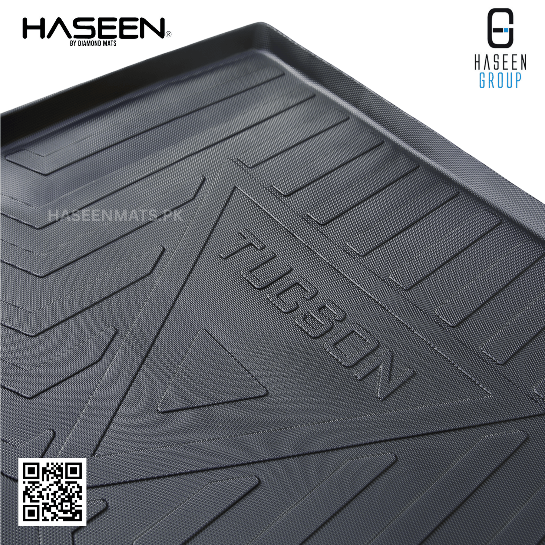 Haseen Hyundai Tucson Hybrid trunk tray custom fit in boot