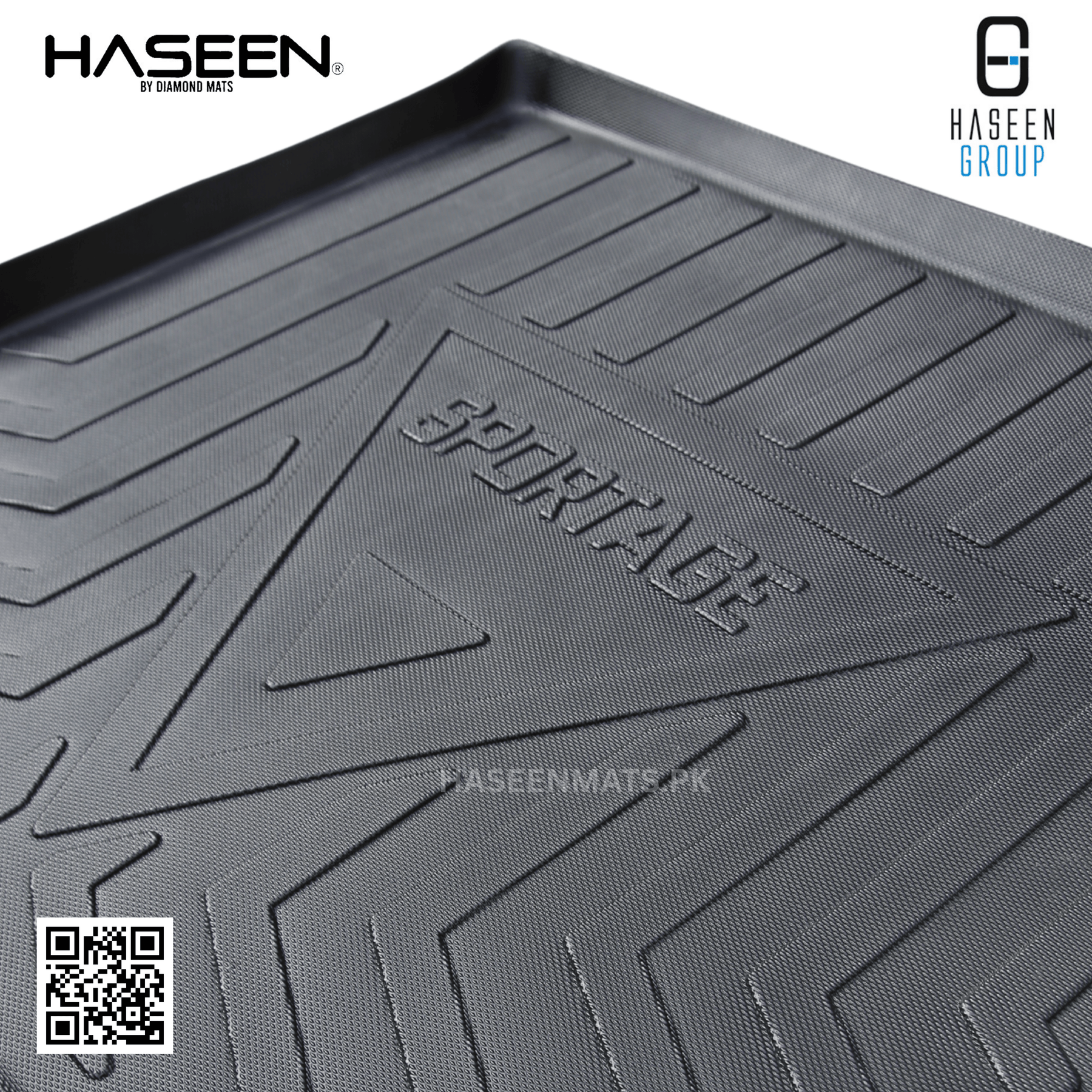 Haseen Kia Sportage L PHEV trunk mat raised edges