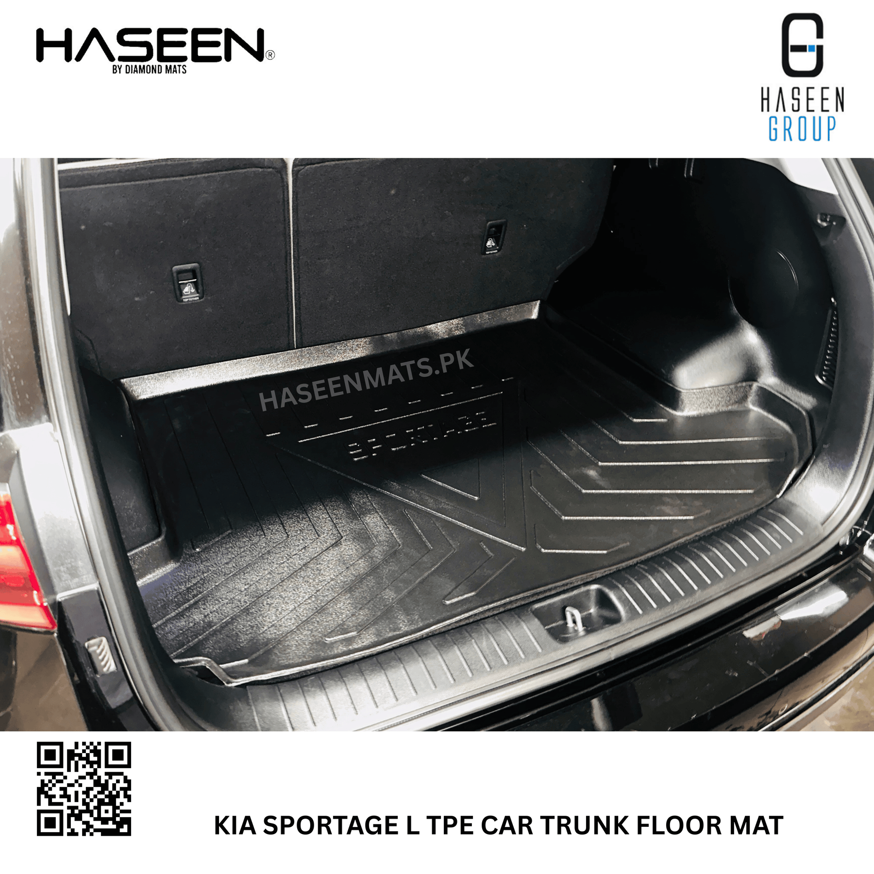 Haseen Kia Sportage L PHEV trunk tray custom fit in boot