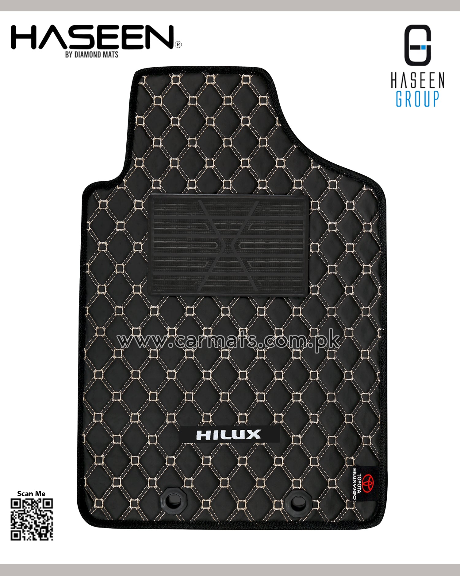 TOYOTA HILUX 2014-PRESENT 7D LUXURY CAR FLOOR MAT