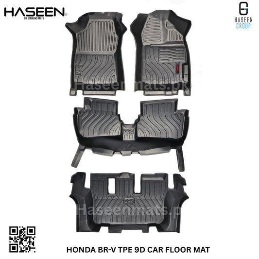 Honda BR-V 9D TPE PLASTIC FLOOR MATS