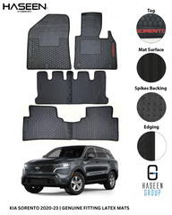 KIA SORENTO 2021-PRESENT PREMIUM LATEX PVC CAR FLOOR MAT