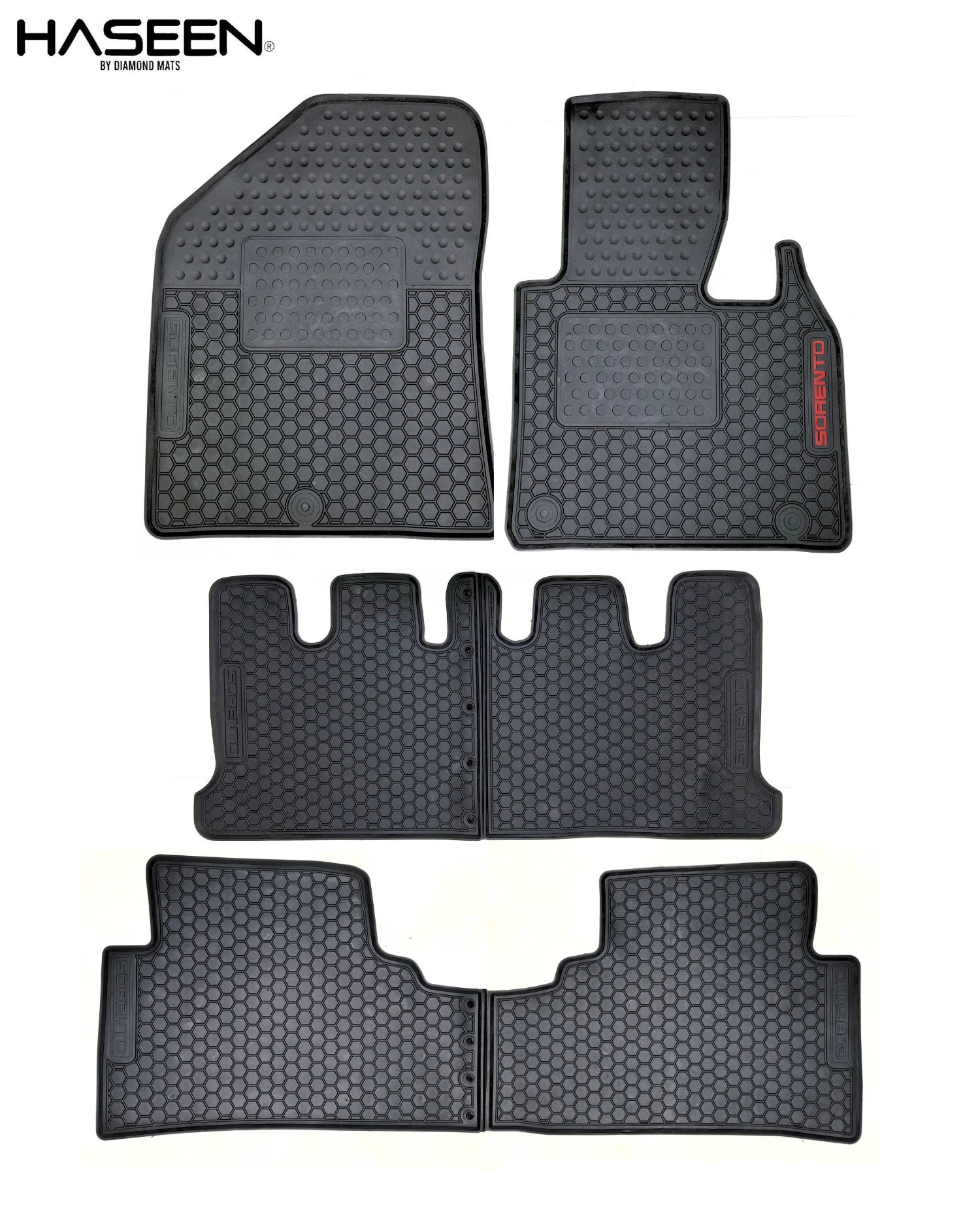 KIA SORENTO 2021-PRESENT PREMIUM LATEX PVC CAR FLOOR MAT